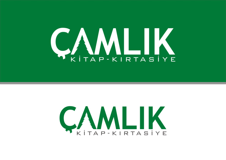 ÇAMLIK KİTAP-KIRTASİYE İÇİN LOGO TASARIM yarışmasına tasarımcı RΛPİDO ™ tarafından sunulan  tasarım 