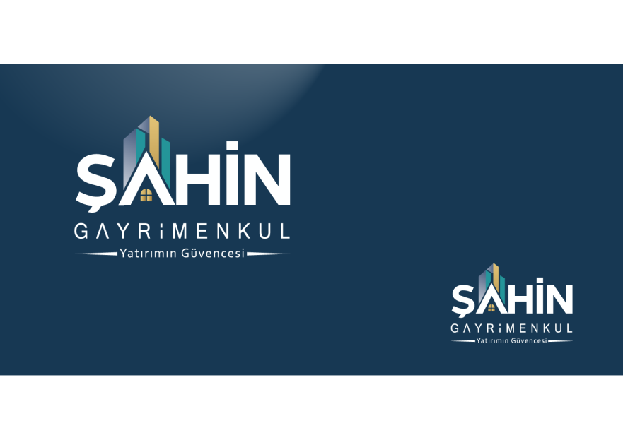 Şahin Gayrimenkul Logo + Kurumsal Kimlik yarışmasına tasarımcı izdüsümü tarafından sunulan  tasarım 