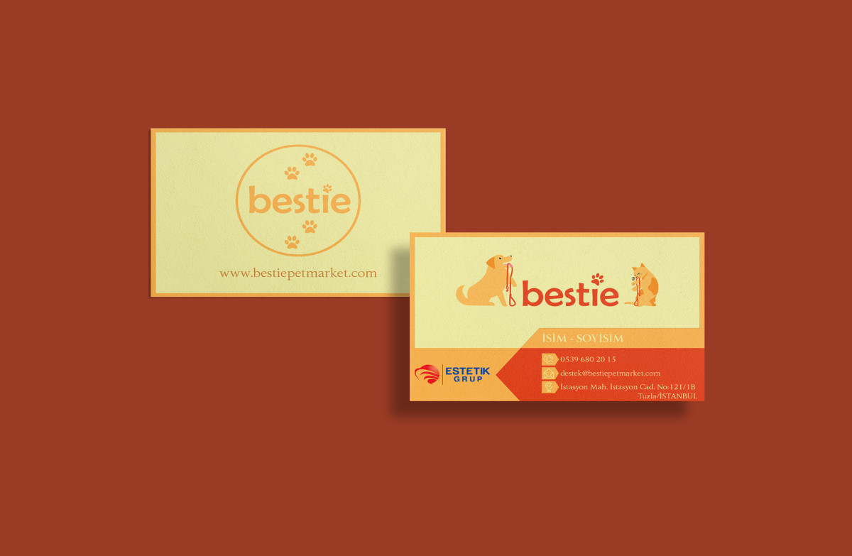 Tasarlayan gamze uzun-Bestie Markamız için kurumsal kartvizit 