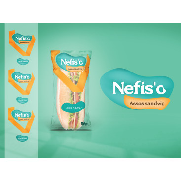 Nefis'o Paketlenmiş Sandviç yarışmasına tasarımcı Eren's tarafından sunulan  tasarım 