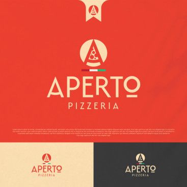 APERTO PİZZA LOGOSUNU ARIYOR yarışmasına tasarımcı fatihnobile tarafından sunulan  tasarım 