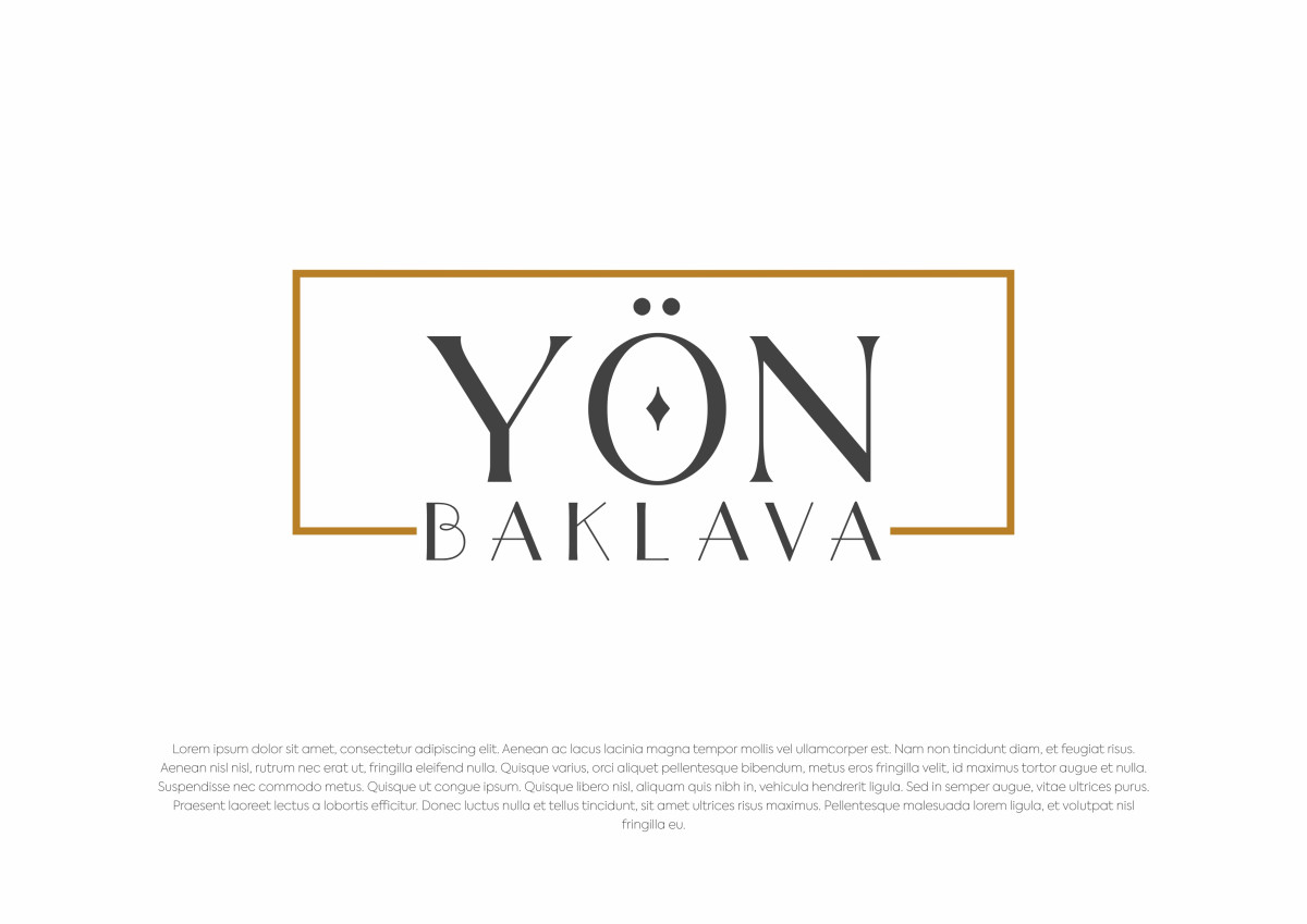 Tasarlayan Şeyma Sever-Yön Baklava şirketimiz için sade ve şık
