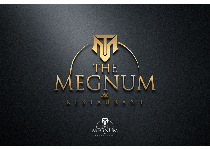 The Megnum Restoranı İçin Logo Tasarım. yarışmasına tasarımcı GCLONR tarafından sunulan  tasarım 