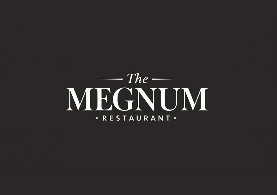 The Megnum Restoranı İçin Logo Tasarım. yarışmasına tasarımcı GhostSpy tarafından sunulan  tasarım 