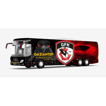 Gaziantep FK Takım Otobüsü Tasarımı yarışmasına tasarımcı RedNeckTR tarafından sunulan  tasarım 