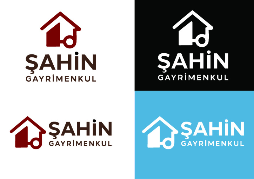 Şahin Gayrimenkul Logo + Kurumsal Kimlik yarışmasına tasarımcı koniciwamike tarafından sunulan  tasarım 