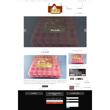 YUMURTA FİRMAMIZA WEB TASARIM yarışmasına tasarımcı wagd tarafından sunulan  tasarım 