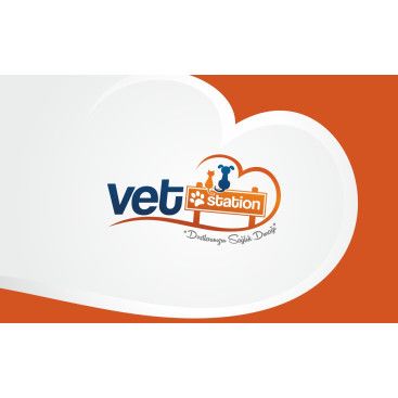 VET STATION VETERİNER KLİNİĞİ   LOGO  yarışmasına tasarımcı Trgy tarafından sunulan  tasarım 
