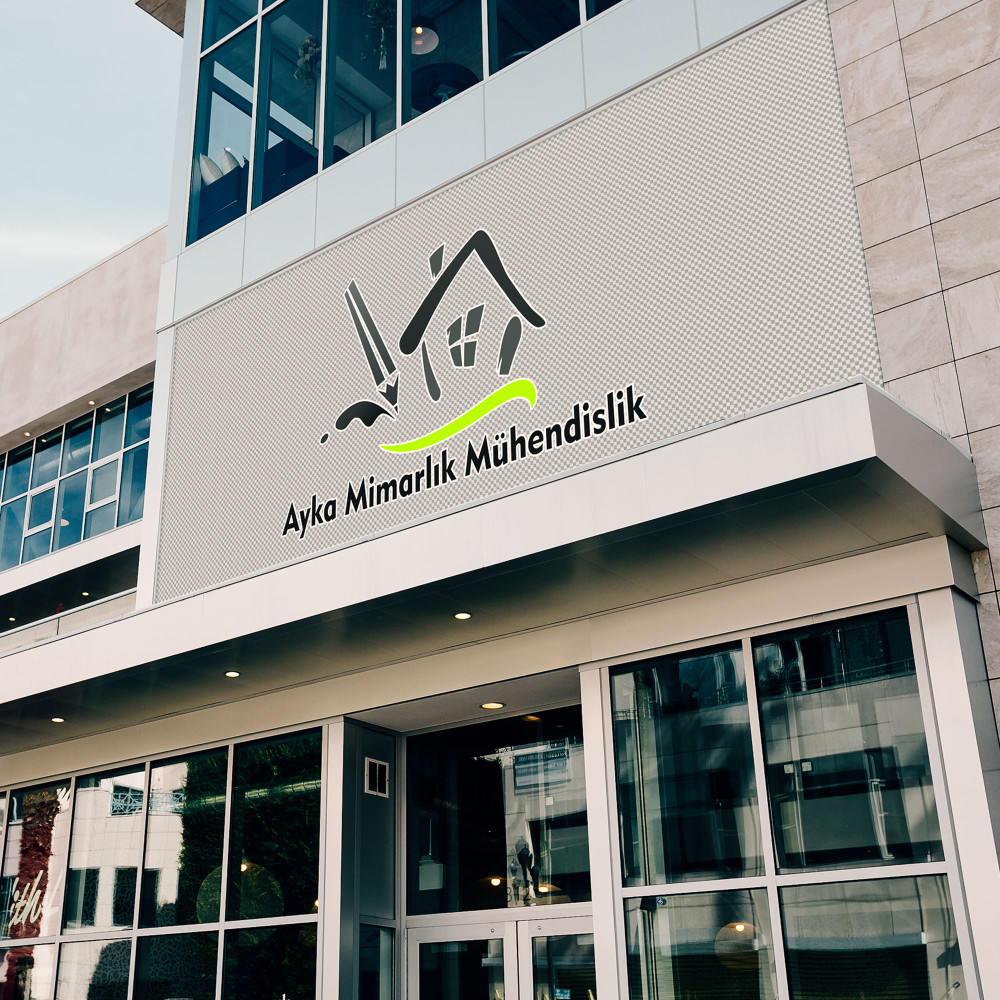 Mimarlık ofisi için logo yarışmasına AAE Grafik tarafından girilen tasarım