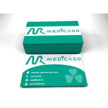 İLAÇ ÜRETİM ŞİRKETİNE LOGO VE KARTVİZİT yarışmasına tasarımcı tahaozberkdesign tarafından sunulan  tasarım 