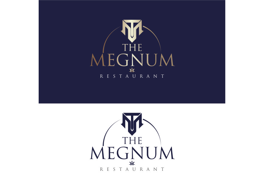 The Megnum Restoranı İçin Logo Tasarım. yarışmasına tasarımcı GCLONR tarafından sunulan  tasarım 