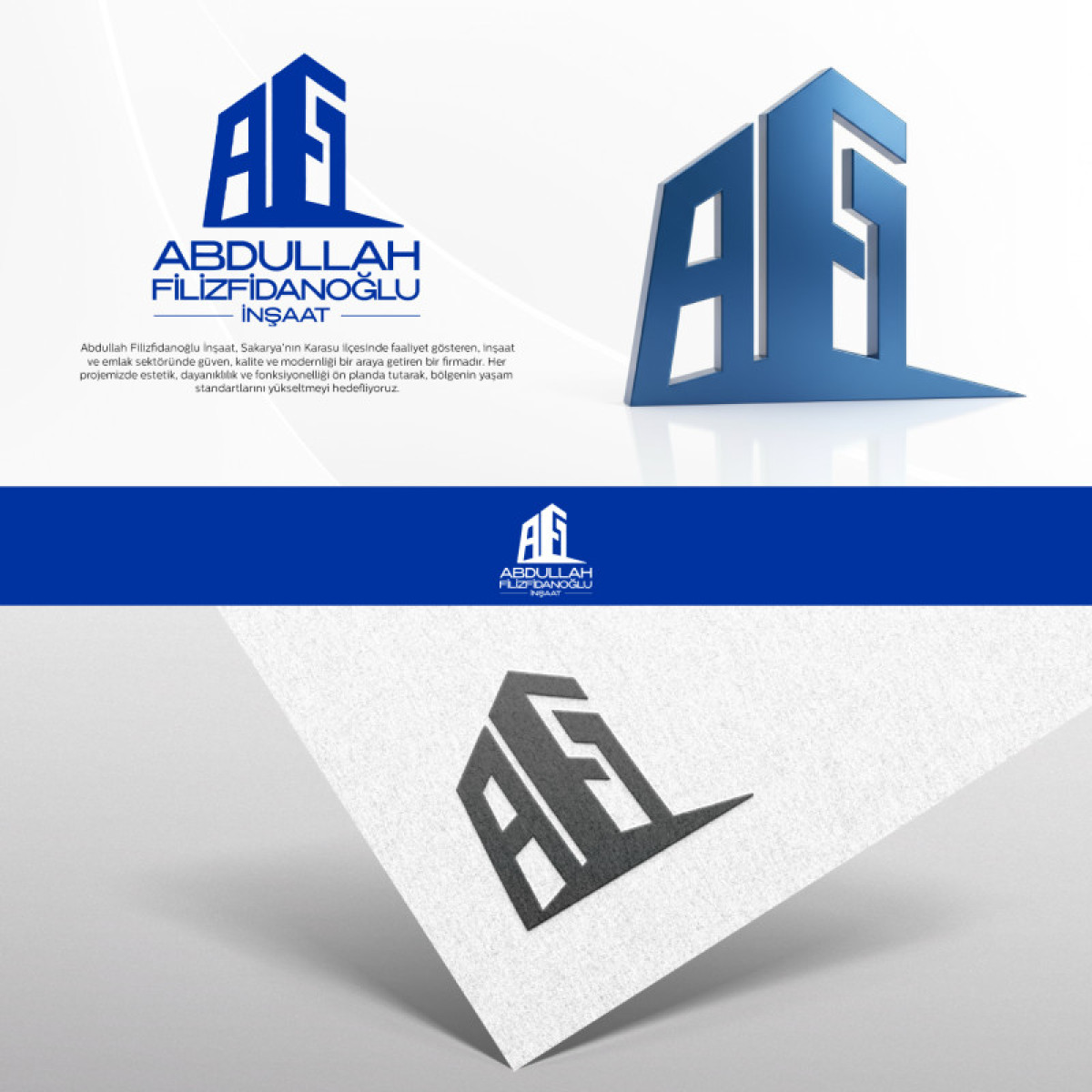 Tasarlayan Thomas Bewick-İNŞAAT FİRMAMIZ İÇİN SIFIRDAN BİR YÜZ LOGO VE KARTVİZİT