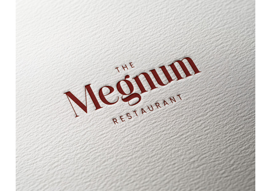 The Megnum Restoranı İçin Logo Tasarım. yarışmasına tasarımcı pinkselldesign tarafından sunulan  tasarım 