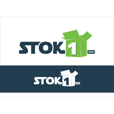 STOK1.COM  E-TİCARET SİTESİ  LOGO  yarışmasına tasarımcı RΛPİDO tarafından sunulan  tasarım 