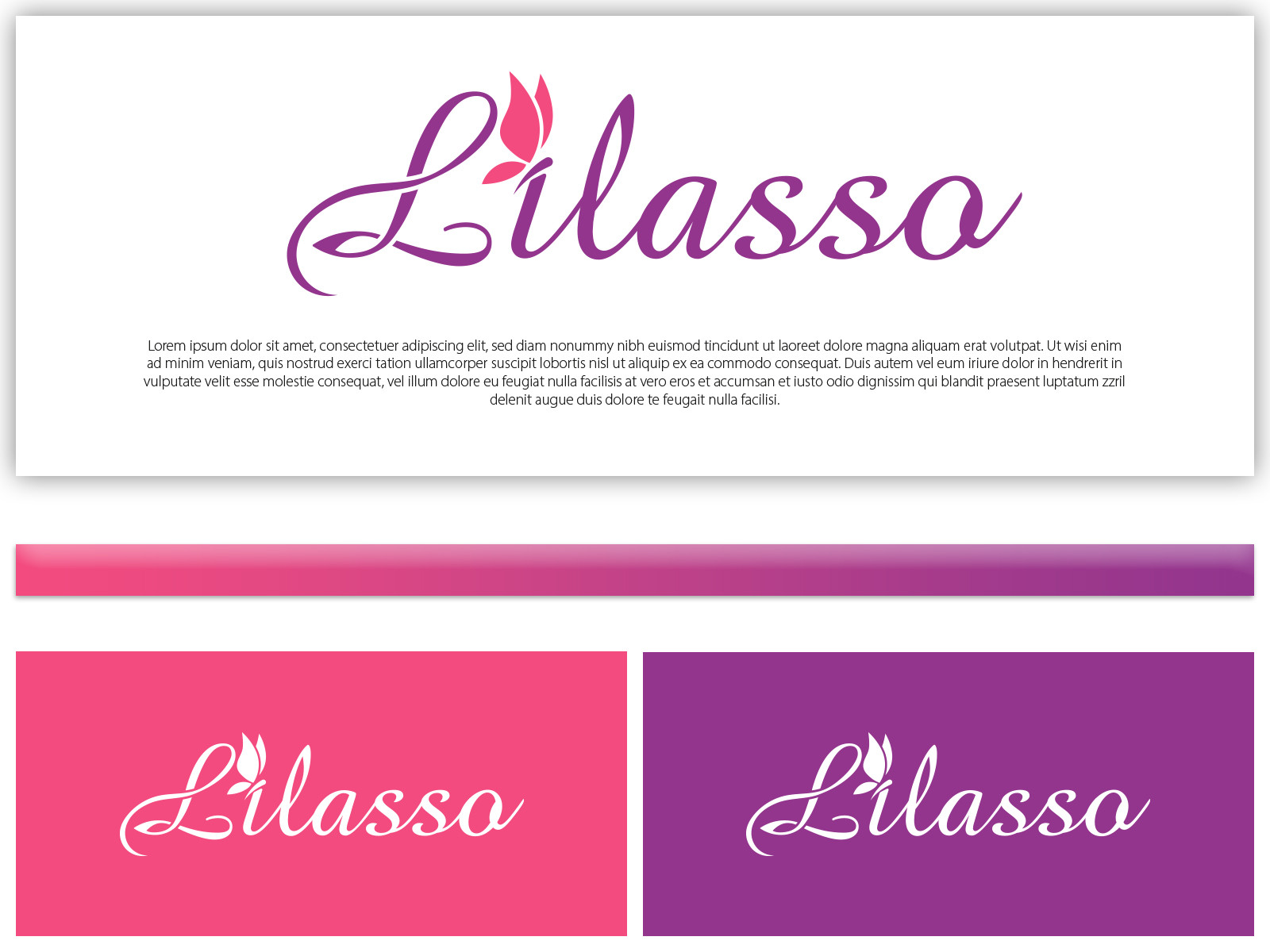 Tasarlayan Etrah™-''LİLASSO'' MARKASI İÇİN LOGO-KARTVİZİT