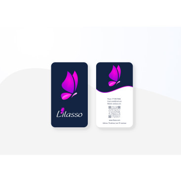 ''LİLASSO'' MARKASI İÇİN LOGO-KARTVİZİT yarışmasına tasarımcı grfkismail tarafından sunulan  tasarım