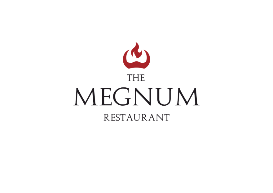 The Megnum Restoranı İçin Logo Tasarım. yarışmasına tasarımcı NovaX tarafından sunulan  tasarım 