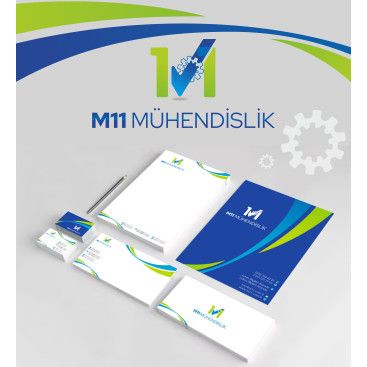 M11 MÜH LOGO VE KURUMSAL  yarışmasına tasarımcı Cansusah tarafından sunulan  tasarım 