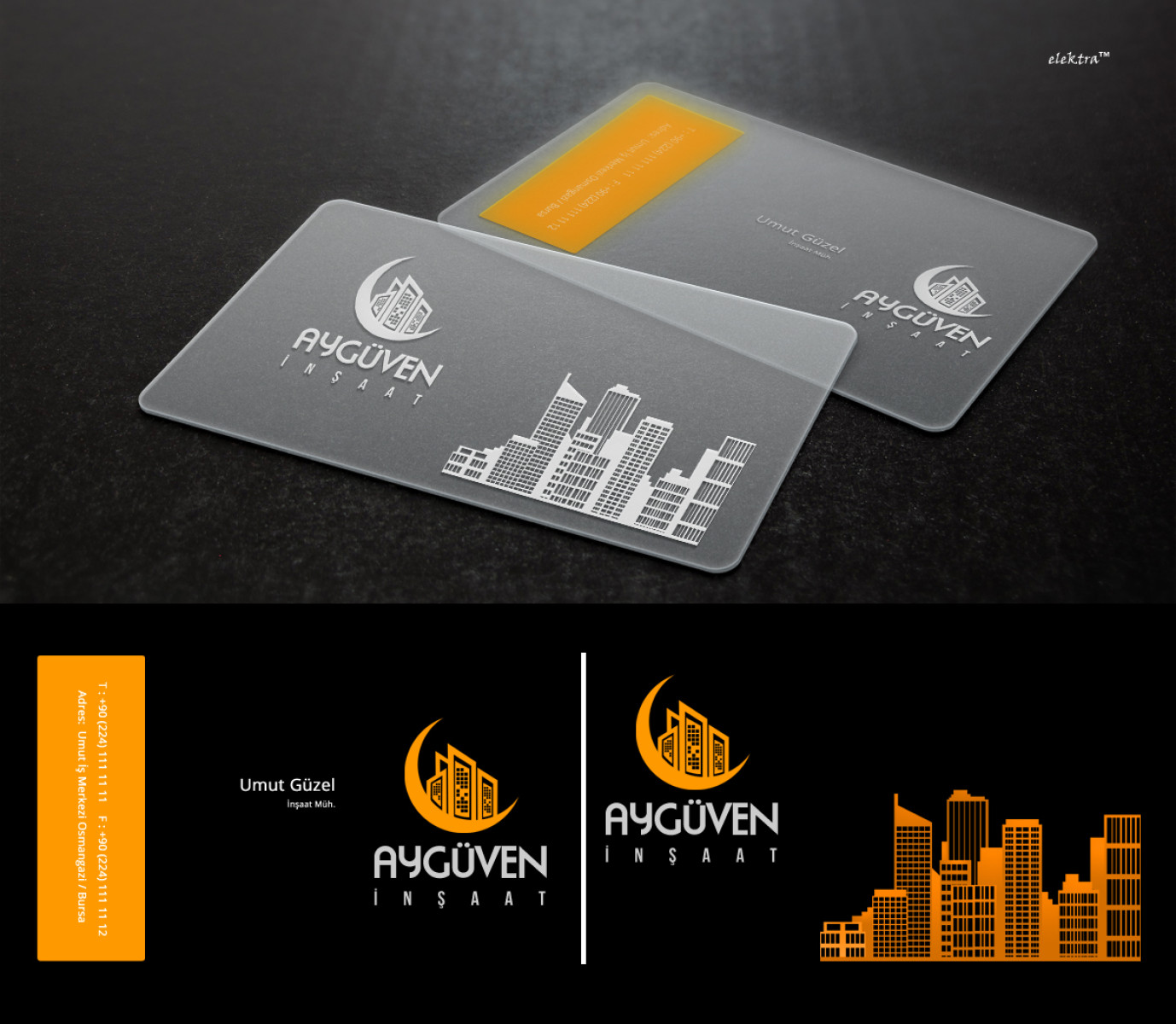 Tasarlayan elektra™-İNŞAAT SEKTÖRÜ LOGO VE KARTVİZİT TASARIM