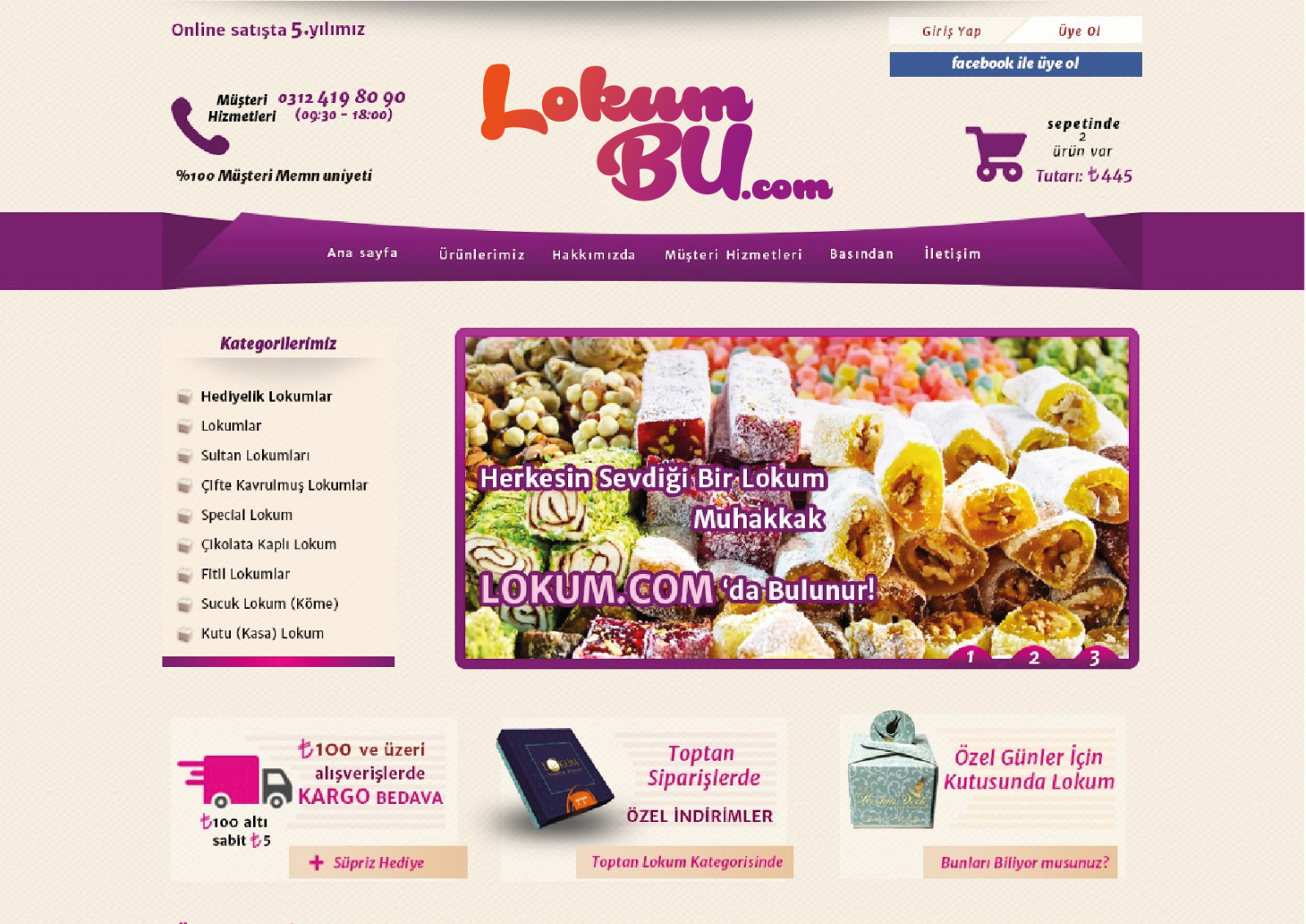 Tasarlayan DD Sanat™-Lokumun yeni merkezi LokumBu.com'a Logo