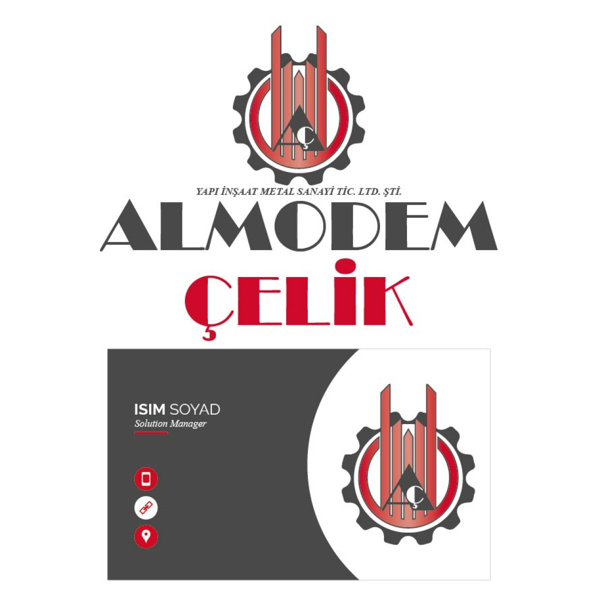 Tasarlayan SultBade-ALMODEM FİRMAMIZA LOGO ÇALIŞMASI
