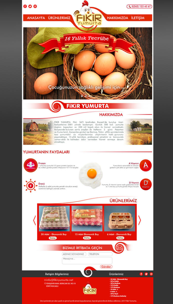 Tasarlayan ΛTLΛS™-YUMURTA FİRMAMIZA WEB TASARIM