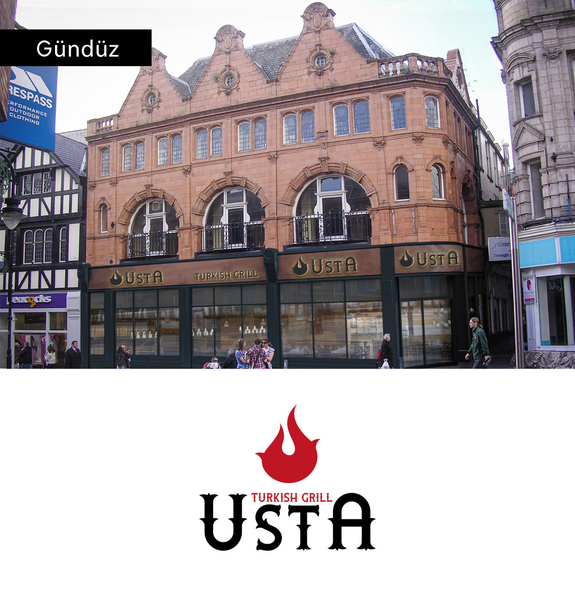 Tasarlayan FSU Design-İngiltere'de Türk Restoranı -Tabela Logo