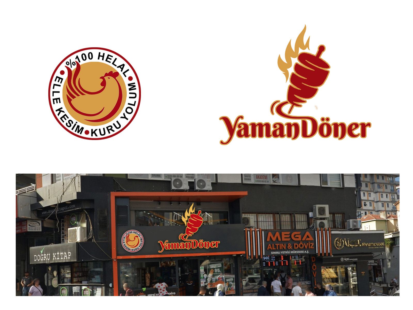 Tasarlayan grafikodam-Kuru Yolum Helal Tavuk Döner Markası 