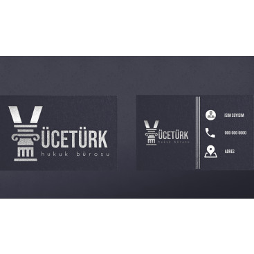 avukatlık ofisine logo ve kart tasarlama yarışmasına tasarımcı burakciftci tarafından sunulan  tasarım 