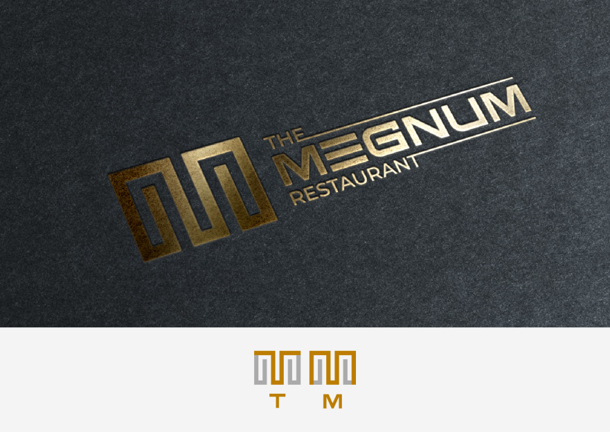 The Megnum Restoranı İçin Logo Tasarım. yarışmasına tasarımcı MS™ tarafından sunulan  tasarım 