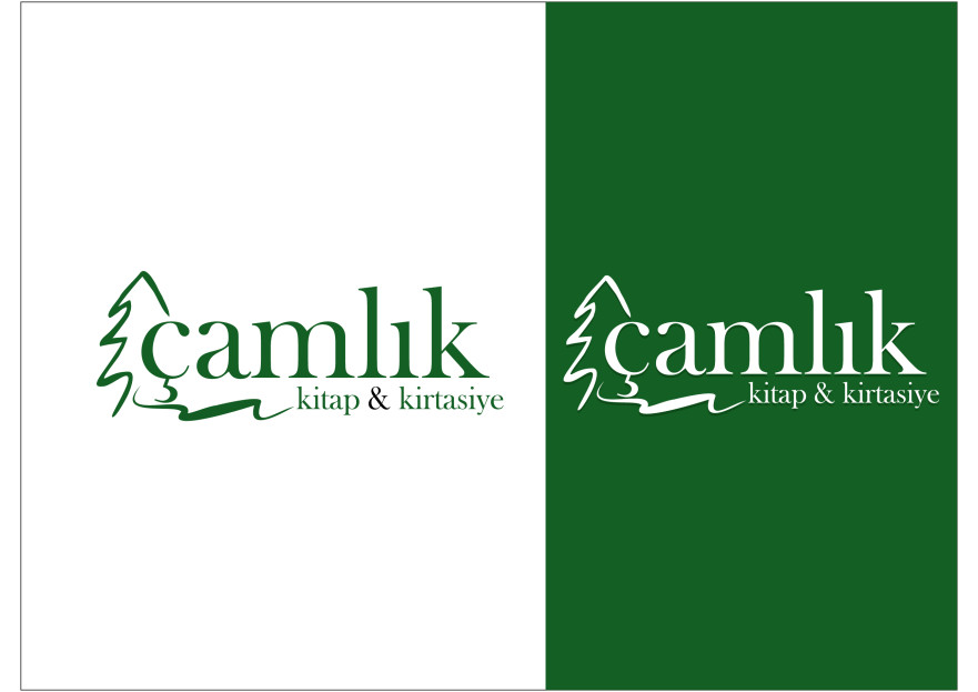 ÇAMLIK KİTAP-KIRTASİYE İÇİN LOGO TASARIM yarışmasına tasarımcı grfkismail tarafından sunulan  tasarım 