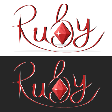  ''RUBY'' ismine logo çalışması  yarışmasına tasarımcı DijitalTasarım tarafından sunulan  tasarım 