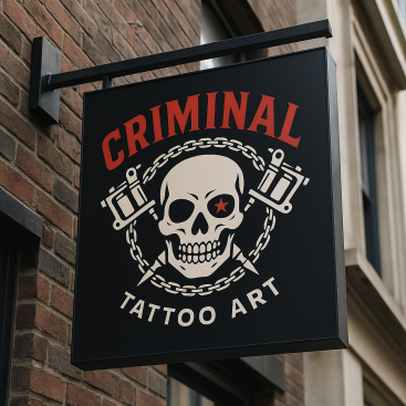 Dövme Stüdyomuza Logo yarışmasına tasarımcı EmreCan17 tarafından sunulan  tasarım 