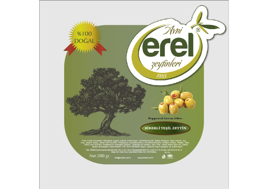 zeytin tasarımı kazanana zeytin kargo yarışmasına tasarımcı X203 tarafından sunulan  tasarım 