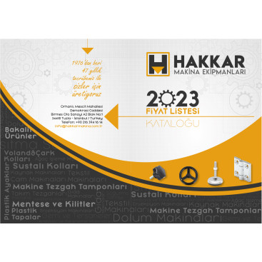 HAKKAR MAKİNA FİYAT LİSTESİ KAPAK SAYFA yarışmasına tasarımcı DD Sanat™ tarafından sunulan  tasarım 