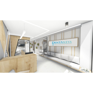 Diş kliniği için logo tasarımı yarışmasına tasarımcı Sedat Muti tarafından sunulan  tasarım 