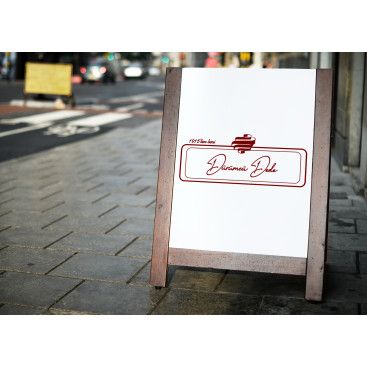 Sade ve klas bir tabela  yarışmasına tasarımcı ankagraphic tarafından sunulan  tasarım 