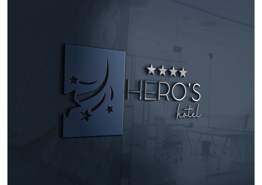 Hero’s hotel logo veya logotype yarışmasına tasarımcı ekceen  tarafından sunulan  tasarım 