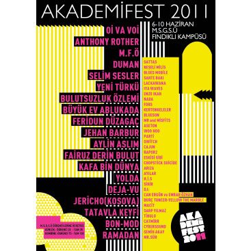 Akademifest 2011 Afiş Tasarımı yarışmasına tasarımcı himhili tarafından sunulan  tasarım 