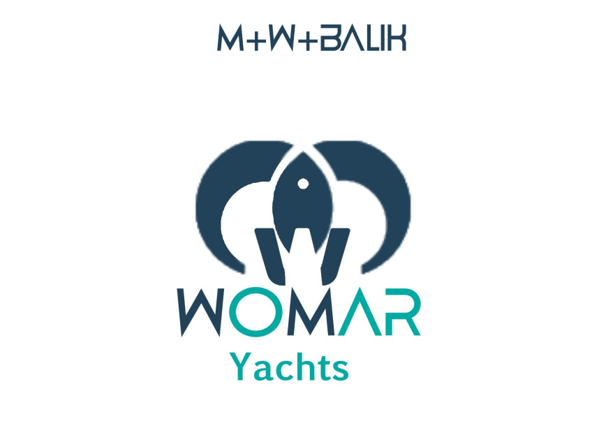 Yeni kurulan yat imalat firmamıza logo yarışmasına tasarımcı muka production tarafından sunulan  tasarım 