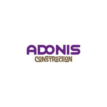 Adonis Construction Logo Tasarımı yarışmasına tasarımcı rldesigneo tarafından sunulan  tasarım 