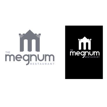 The Megnum Restoranı İçin Logo Tasarım. yarışmasına tasarımcı Green Cat tarafından sunulan  tasarım 