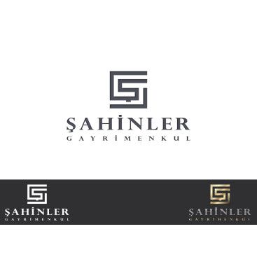 Şahin Gayrimenkul Logo + Kurumsal Kimlik yarışmasına tasarımcı Dyzyn tarafından sunulan  tasarım 