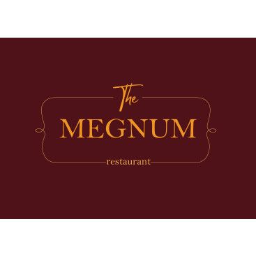 The Megnum Restoranı İçin Logo Tasarım. yarışmasına tasarımcı hilalcabas tarafından sunulan  tasarım 