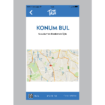 SCOOTER PAYLAŞIM SİSTEMİNE TASARIM yarışmasına tasarımcı Thomas Bewick tarafından sunulan  tasarım 