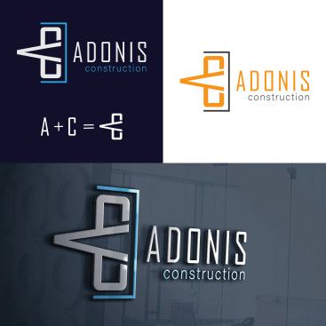 Adonis Construction Logo Tasarımı yarışmasına tasarımcı seydanurblgn tarafından sunulan  tasarım 
