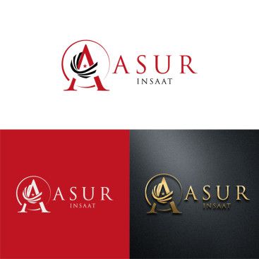 ASUR İNŞAAT İÇİN LOGO TASARIM yarışmasına tasarımcı GCLONR tarafından sunulan  tasarım 