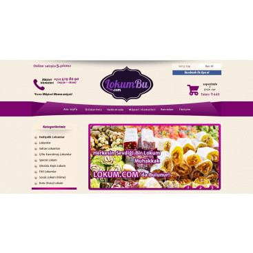 Lokumun yeni merkezi LokumBu.com'a Logo yarışmasına tasarımcı Neco tarafından sunulan  tasarım 