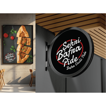 Yöreye uygun Pide yarışmasına tasarımcı Osman Graphics tarafından sunulan  tasarım 