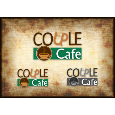 Cafe Logo tasarımı yarışmasına tasarımcı Murat Can Çiçek tarafından sunulan  tasarım 